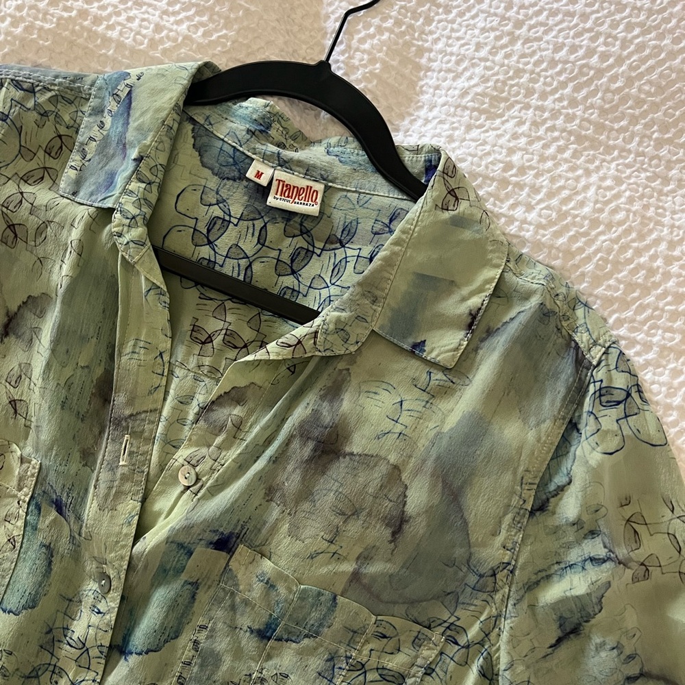 Tianello silk shirt dress